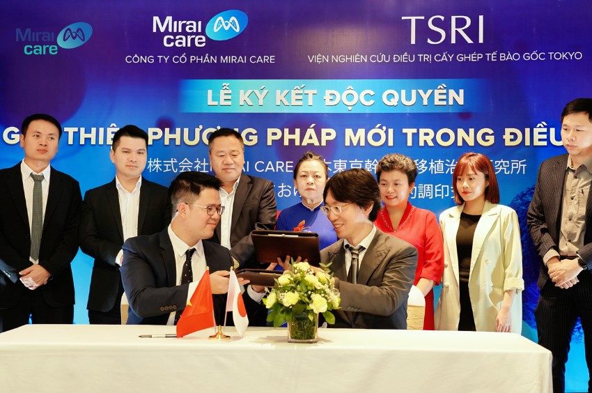 Mirai Care đơn vị hợp tác độc quyền với Viện nghiên cứu, điều trị cấy ghép tế bào gốc Tokyo tại Việt Nam