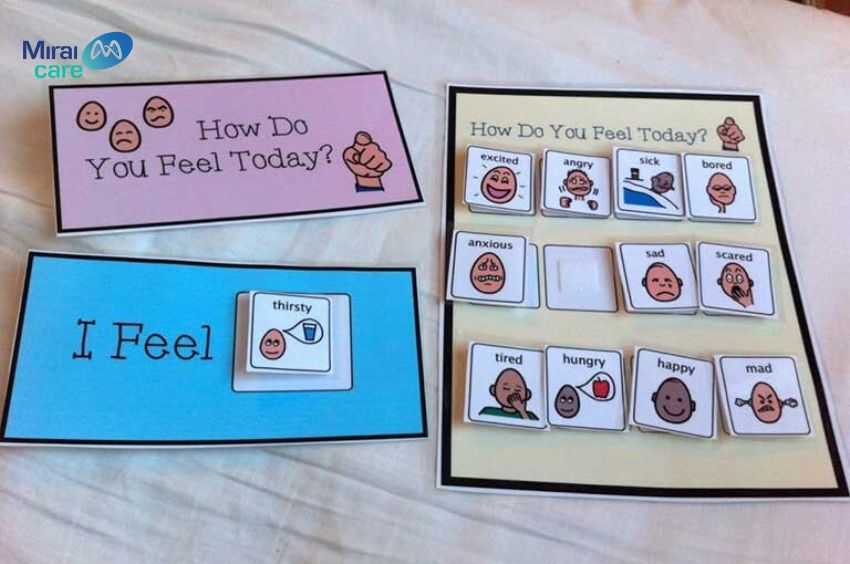 Thẻ gợi ý sử dụng trong phương pháp ACC cho trẻ tự kỷ