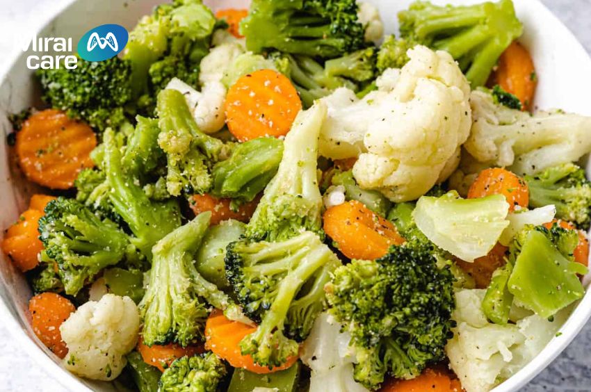 Rau hấp là một trong những món ăn mềm, dễ ăn đối với người tự kỷ